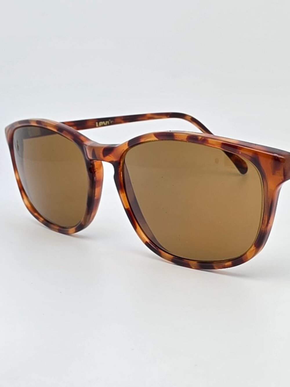 Levi’s I’s Bausch & Lomb B&L W1358 Havana Frame Brown B-15 Glass Lens Sunglasses